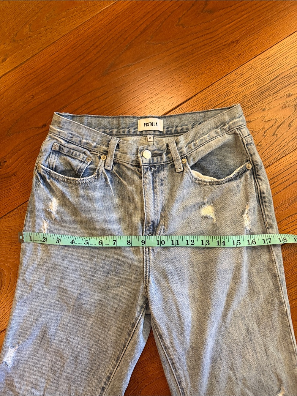 Pistola Light Blue Mid- Rise Denim - Picture 6 of 8